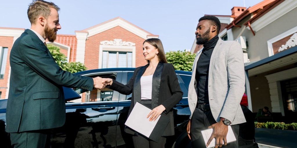 Business owner reviewing a commercial lease agreement with a Las Vegas business attorney.
