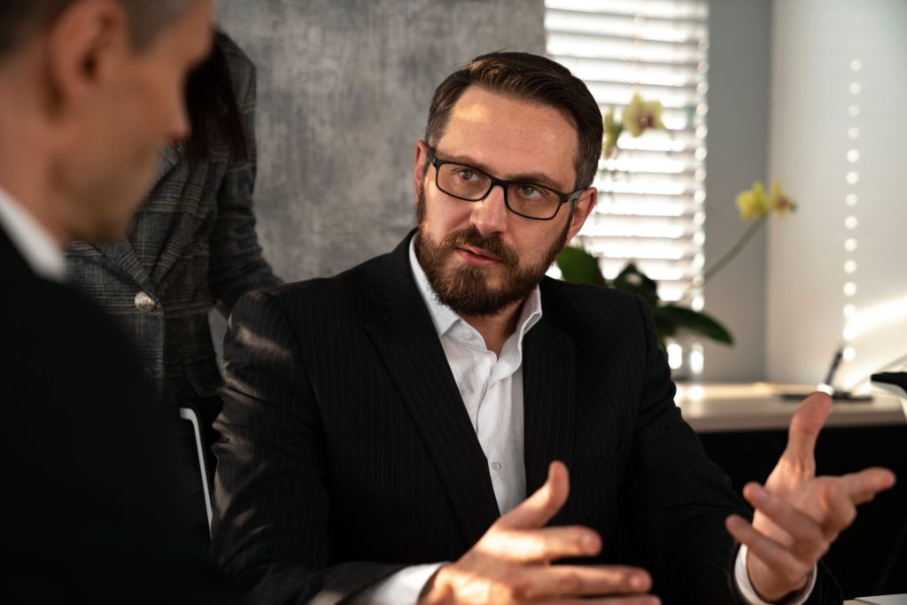 Nevada business attorney discussing a fraud and misrepresentation dispute with a business owner