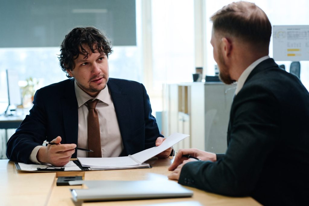 Nevada business owner reviewing a non-solicitation agreement with an employment attorney