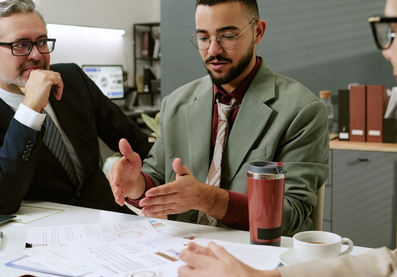 Nevada business owner reviewing a non-compete agreement with an attorney